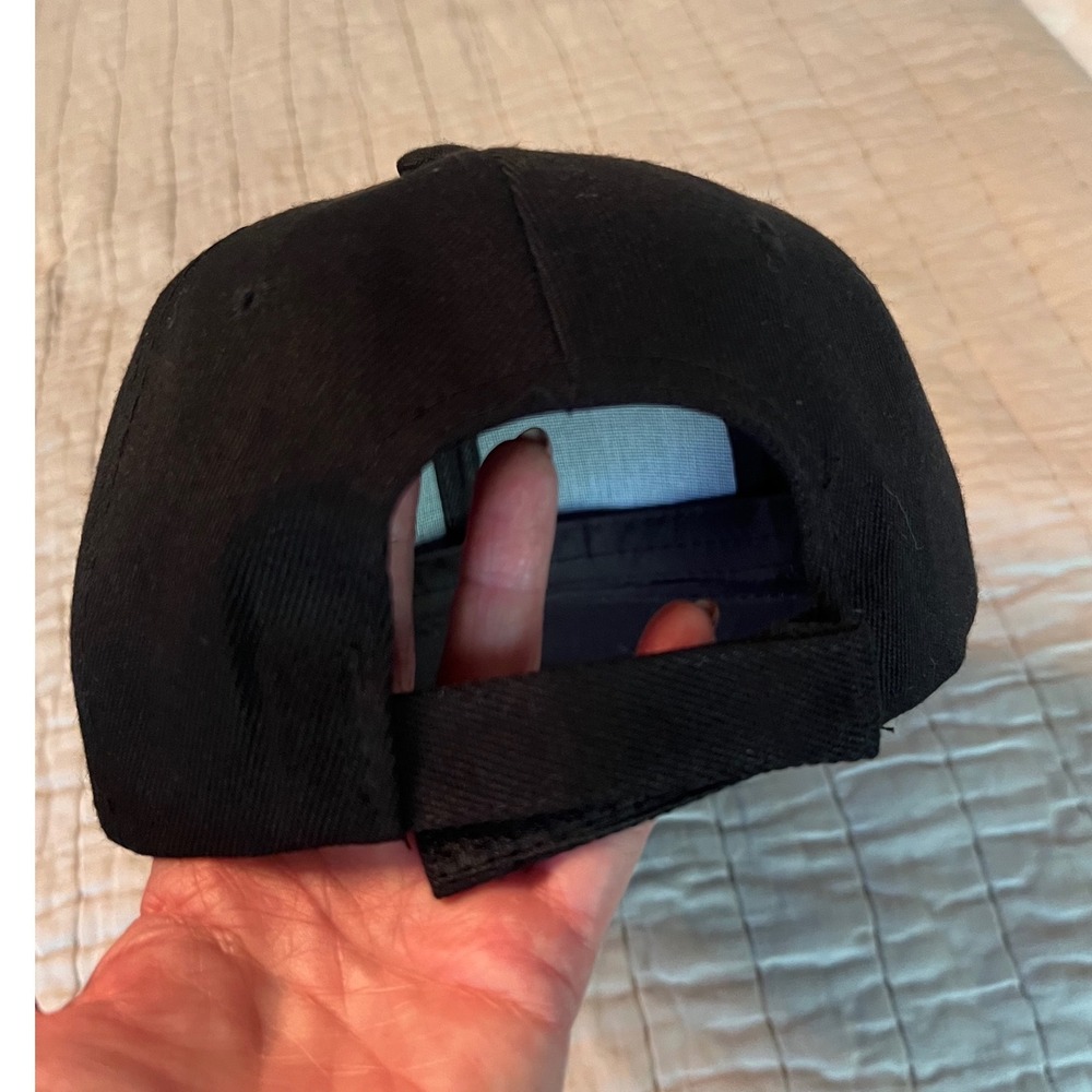 Rolls Royce Black Baseball Cap Adjustable Hat Silver RR Logo Luxury Automotive - Picture 2 of 4